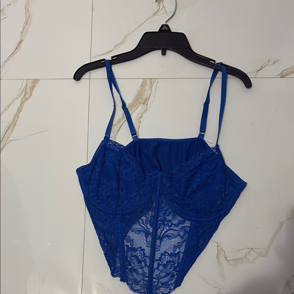 Forever 21 Blue Lace Bustier